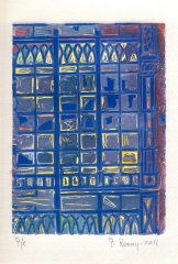 Jose manuel pena romay - grabado nº 4 serie galerias - copia unica - med hoja: 35 x 25 - 100 eur