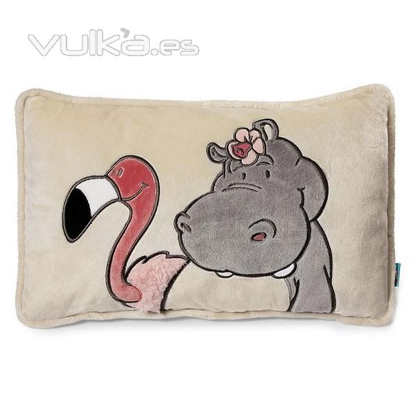 Nici hipoptamo Hippo cojin rectangular en lallimona.com