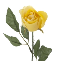 Flor rosa artificial amarilla 50 en la llimona home