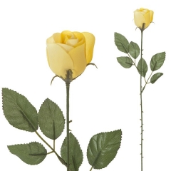 Flor rosa artificial amarilla 50 en la llimona home (1)