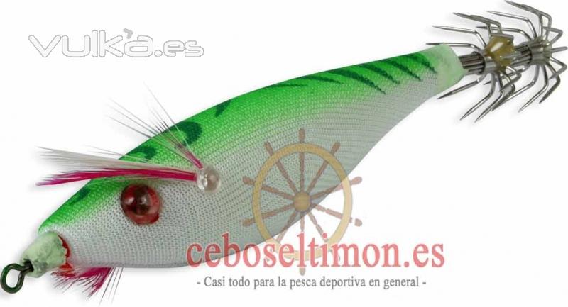 www.ceboseltimon.es - JIBIDEVON 7.5CM KALI PAJARITO Q3 - TELA VERDE