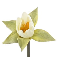 Flores artificiales flor lotus artificial pequena en la llimona home