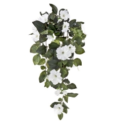 Plantas colgantes artificiales planta artificial colgante petunias blancas 7511-04-12 en la llimona