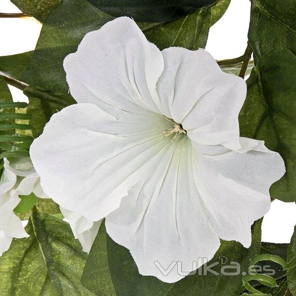 Plantas colgantes artificiales. Planta artificial colgante petunias blancas 75 en lallimona.com (2)