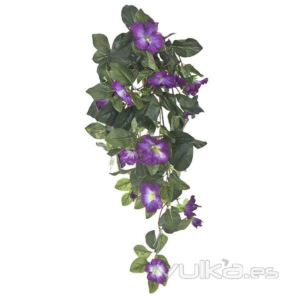 Plantas colgantes artificiales. Planta artificial colgante petunias violetas 75 en La Llimona home