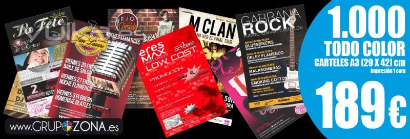 Carteles baratos
