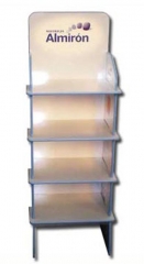 Mueble PLV de cartón adaptable a todo producto, cosmética, limpieza, jardinería...