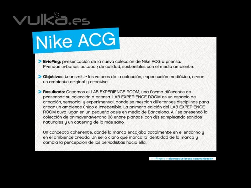Briefing Nike ACG