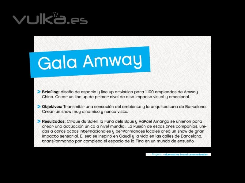 Briefing de la cena de Gala de Amway