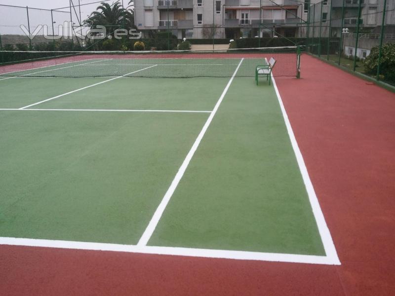 Tratamiento pistas de tenis, 