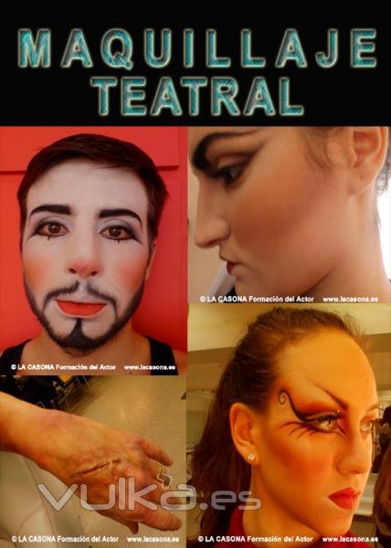 maquillaje teatral en la casona escuela de teatro