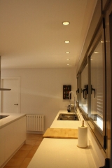 Iluminacin LED residencial. Cocina en vivienda en Denia
