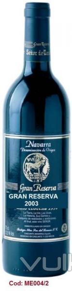RED WINE GRAN RESERVA 2003 - D.O. NAVARRA  GRAPES: 85%  Tempranillo, 15% Cabernet Sauvignon. Ferment