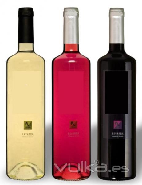 vino tinto, rosado y blanco D.O. Navarra