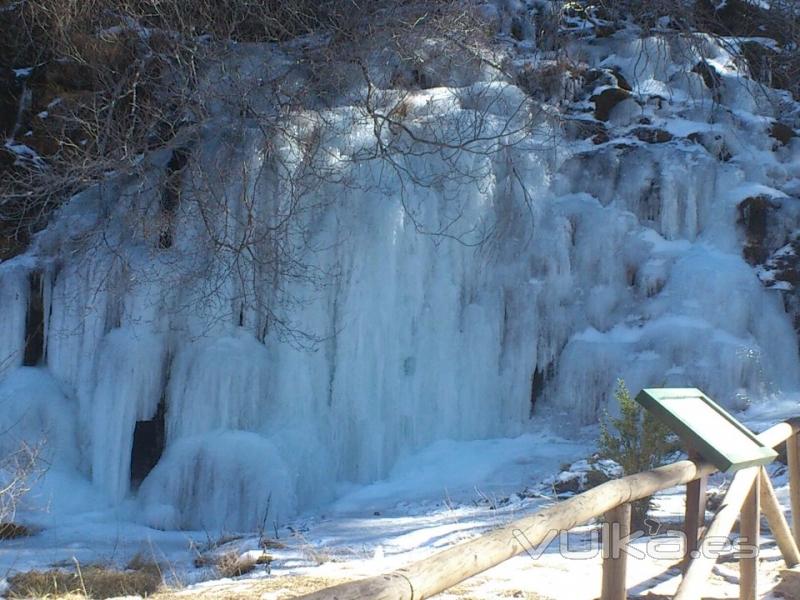 Nacimiento del Ro Cuervo en invierno