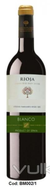 WHITE D.O. Ca. RIOJA  GRAPE VARIETIES 100% Viura. All the grapes are carefully selected and come fro