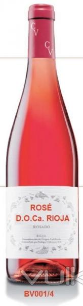 ROSÉ WINE D.O.Ca. RIOJA  Alcohol: 14 % Vol Total acidity: 5.6 g/l. Harvest date: 4th week of Septemb