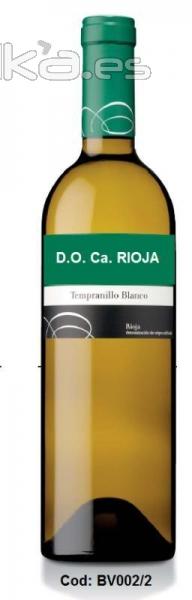 TEMPRANILLO WHITE WINE D.O.RIOJA Alcohol: 13.7% vol. Total: 5.85 grs./l. tartaric. Harvest date: 2nd