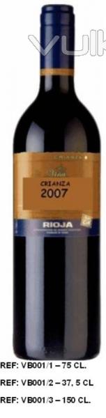 CRIANZA - RIOJA D.O.C. AGED RED WINE ORIGIN AND VARIETIES: Tempranillo, Garnacha and Graciano from v