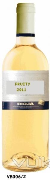 RIOJA D.O.C. WHITE WINE. ORIGIN: Rioja D.O.C. white wine. 100% Viura. PRODUCTION: The bunches were h