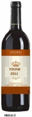 Navarra do red wine origin: grapes from vineyards in the navarra do varieties: tempranill and ca