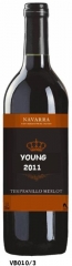 Navarra do red wine origin: grapes from vineyards in the navarra do varieties: tempranillo and m