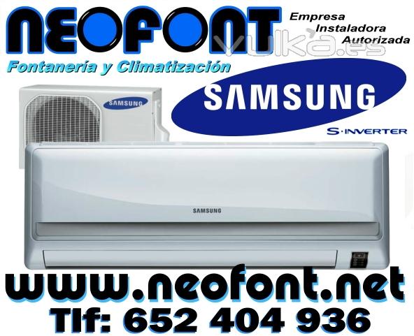 Aire Acondicionado split SAMSUNG 3000 f/h, INVERTER, clase A,  por solo 375EUR