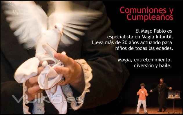 Mago Pablo Magia  para Comuniones y Cumpleaños.