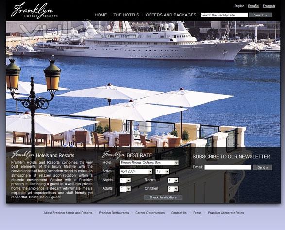 Diseño y desarrollo de la web para Franklyn Hotels