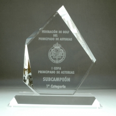 Premios en cristal 3d
