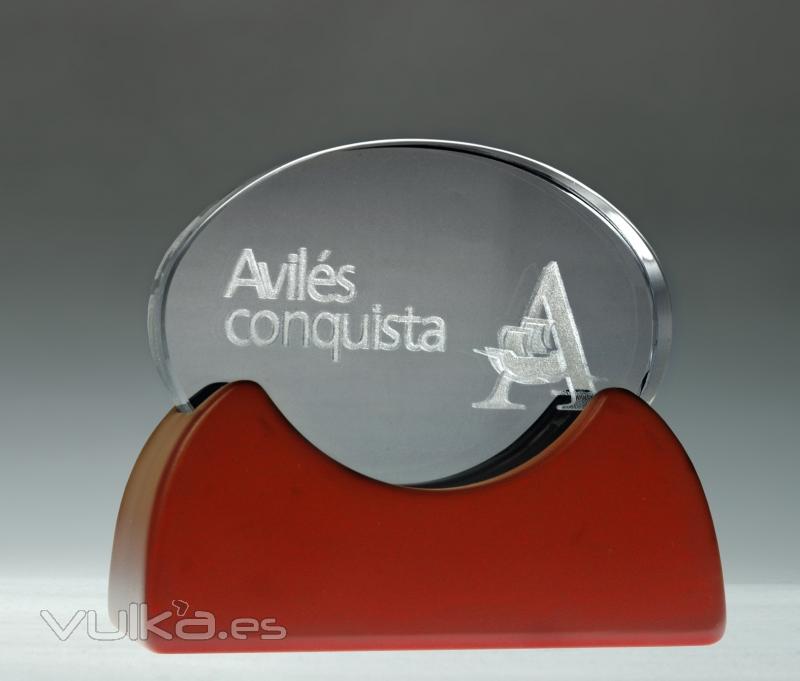 Regalos de empresa en cristal 3d