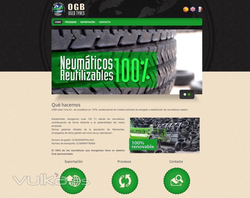 Pgina Web OGB Used Tyres