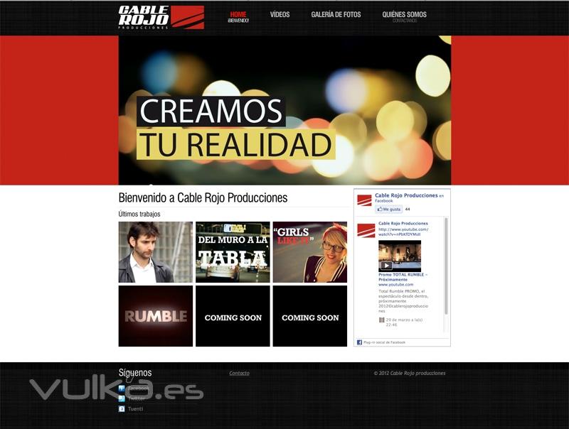 Pgina Web Cable Rojo Producciones