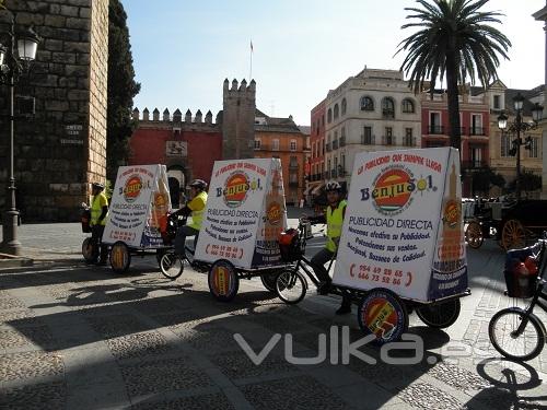 Triciclos_publicitarios_Grupo_Benjusol_en_Sevilla