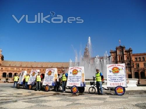 Triciclos_publicitarios_Grupo_Benjusol_en_Sevilla