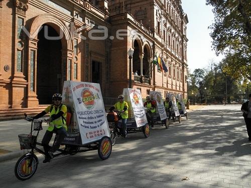 Triciclos_publicitarios_Grupo_Benjusol_en_Sevilla