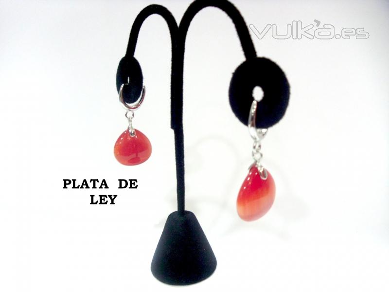 Pendientes de gata naranja