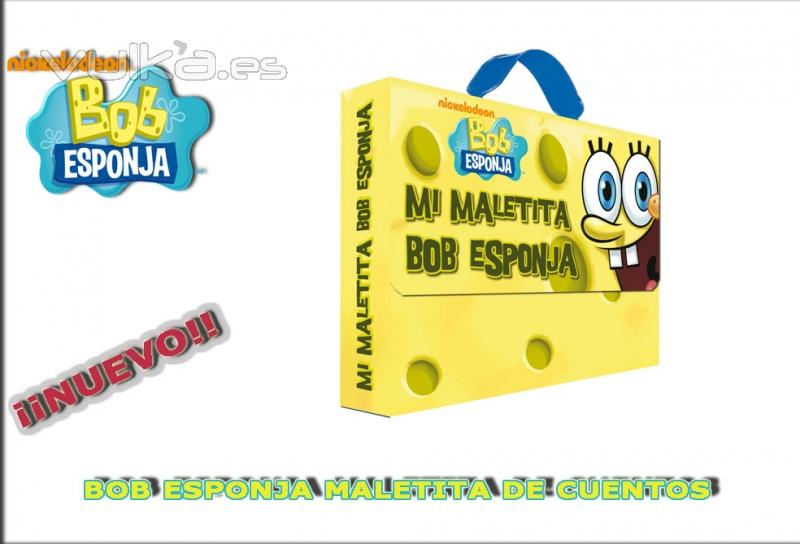 MALETITA BOB ESPONJA Con los 4 libros de esta magnifica maletita, tendrás cuatro libros de cuentos e