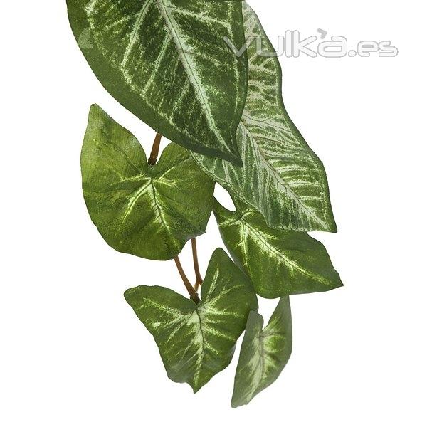 Plantas colgantes artificiales. Planta artificial colgante syngonium verde en La Llimona home (2)