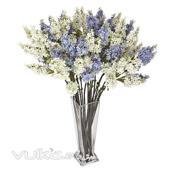 Flores artificiales.Flor lilac artificial blanca en lallimona.com (3)