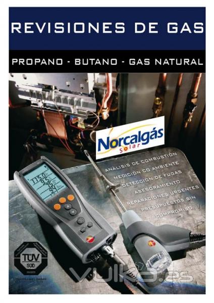 Revisiones obligatoria de gas. Norcalgs Solar. Laredo (Cantabria)