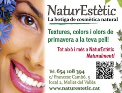 Texturas, colores y olores de primavera en tu piel en mollet del valles cosmetica natural