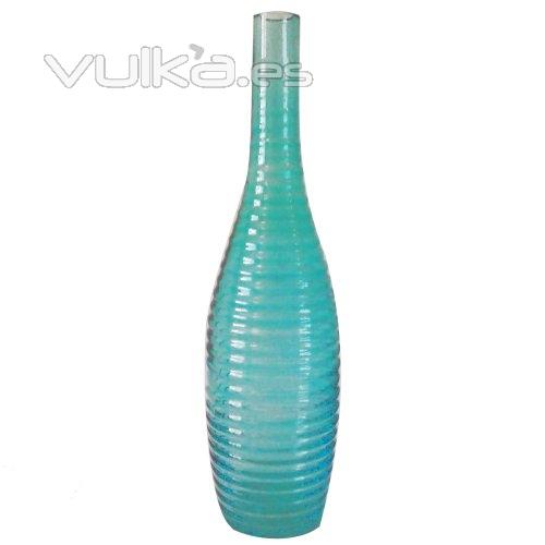 Jarrn de vidrio color azul turquesa, todos los complementos que necesites para dar estilo al verano