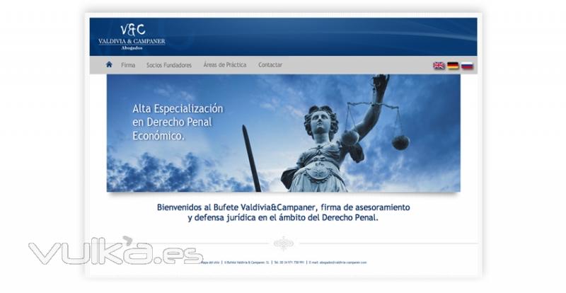 Web bufete de abogados Valdivia&Campaner