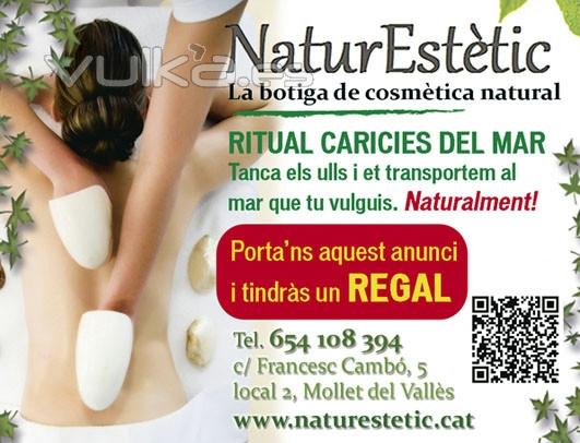 Ritual Caricias de Mar en Mollet del Valles. Barcelona. Cosmetica Artesanal. Corme.