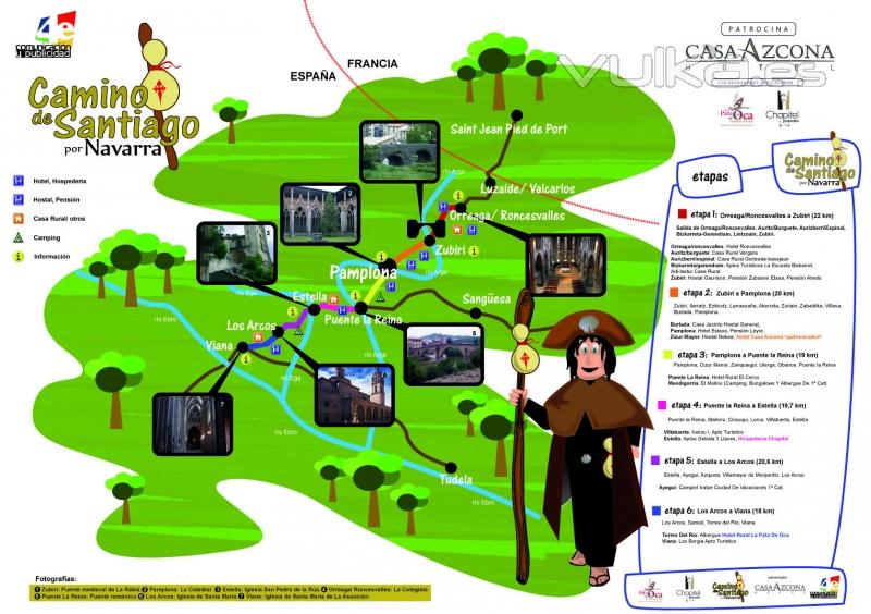 Trabajo realizado sobre los alojamientos en el Camino de Santigo por Navarra