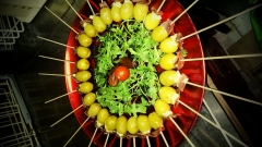 cuidar los detalle al maximo, hasta en una bandeja de gildas