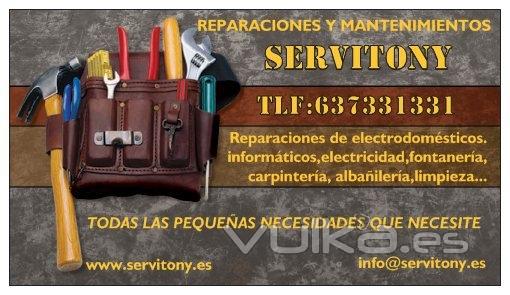 servicios y mantenimiento
