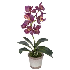 Plantas artificiales con flores. planta orquidea artificial vanda malva 33 en la llimona home