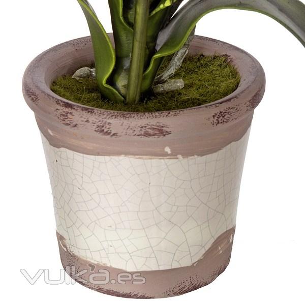 Plantas artificiales con flores. Planta orquidea artificial vanda malva 33 en La Llimona home (2)